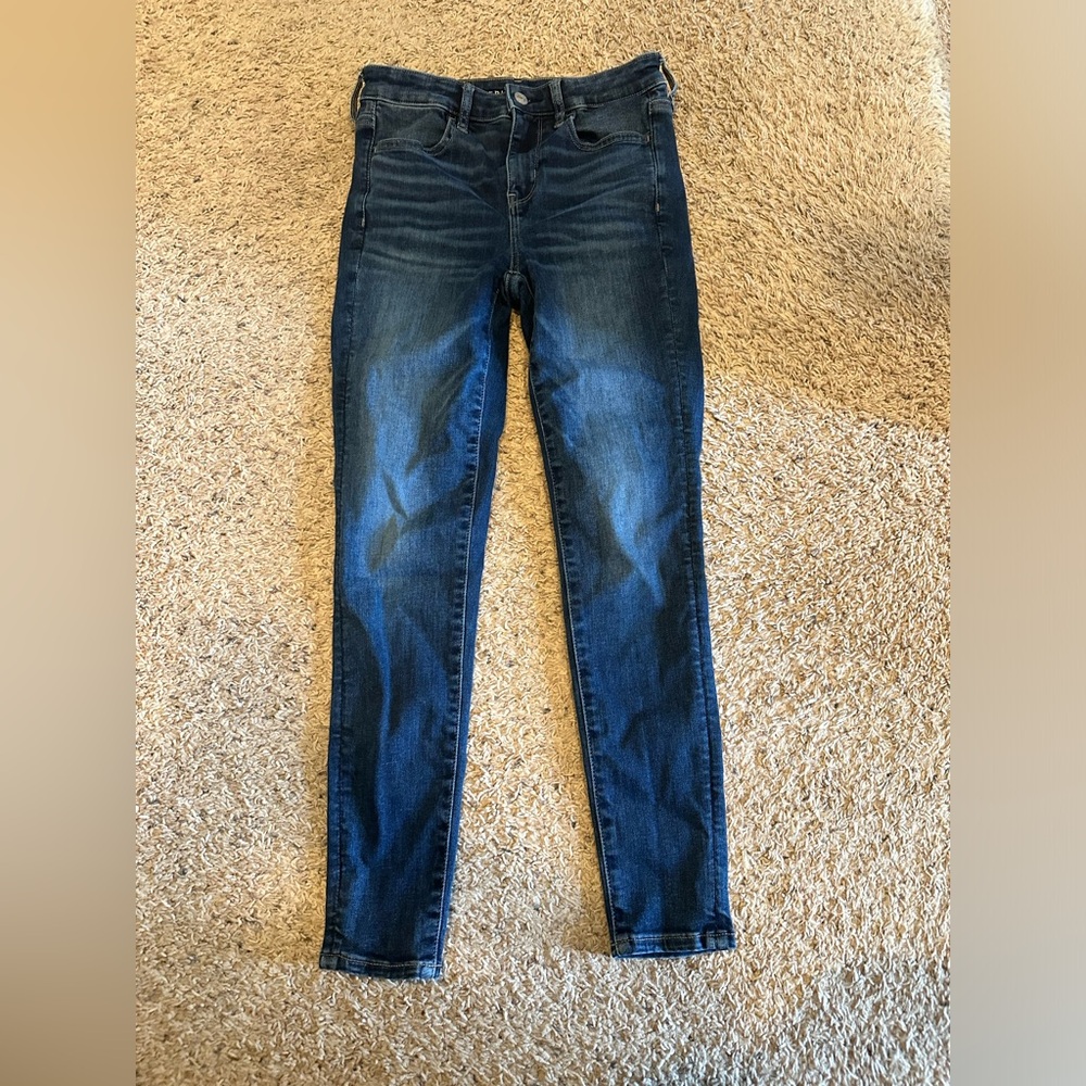 American eagle size 4 jeans high rise